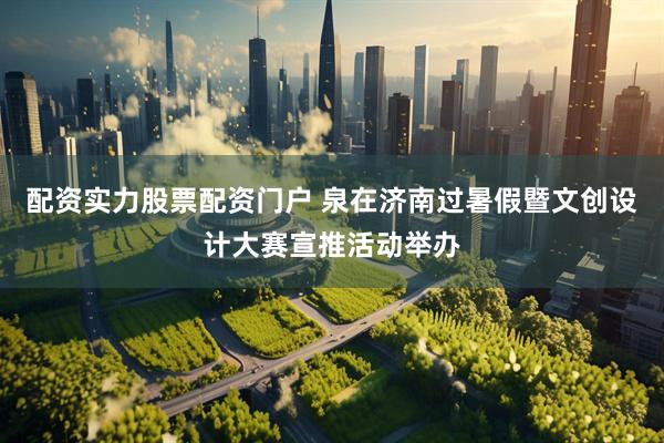 配资实力股票配资门户 泉在济南过暑假暨文创设计大赛宣推活动举办